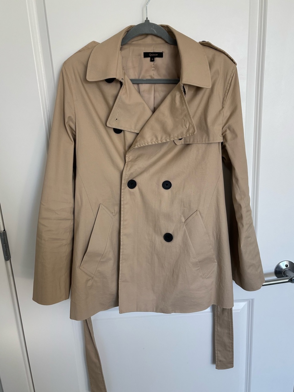 Quince Short Trench Coat